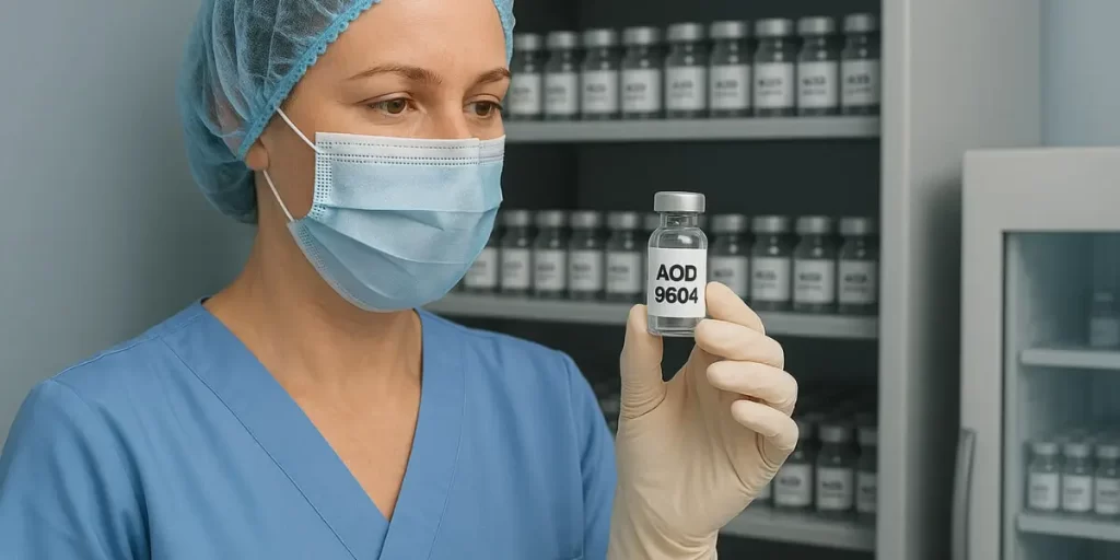 storing lyophilized AOD 9604