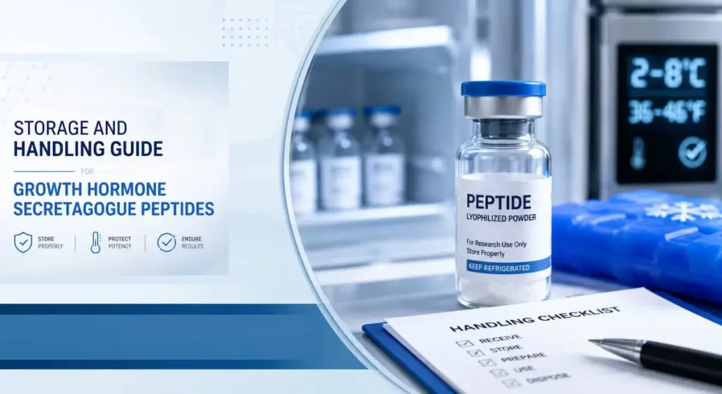 storage handling of secretagogue peptides