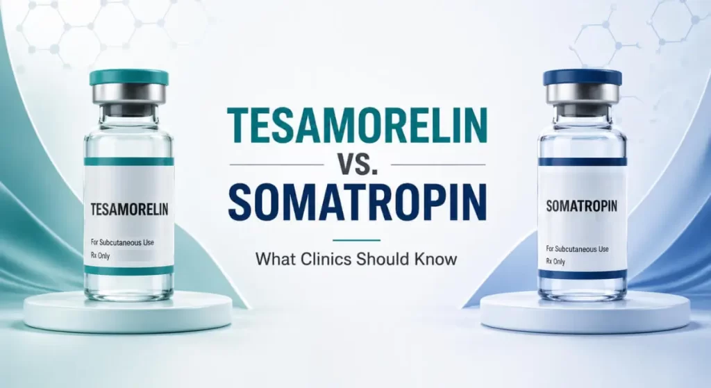 tesamorelin vs somatropin